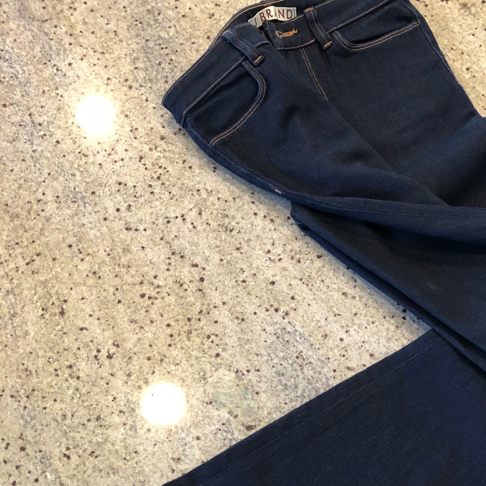 J Brand Dark Denim flare jeans